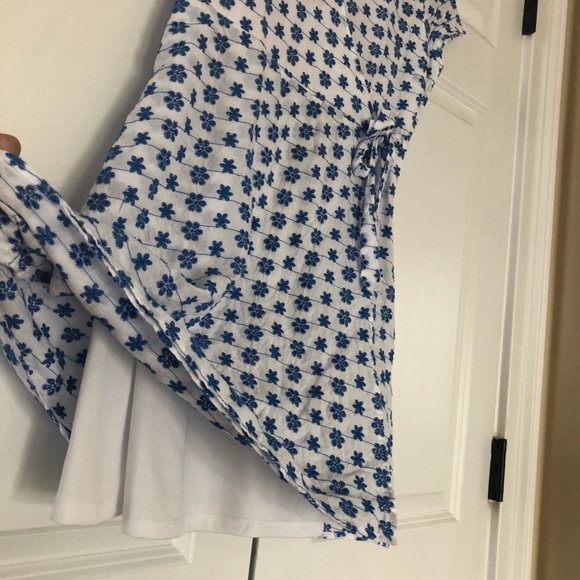 Blue Flower Wrap Dress (Brandy, Princess Polly) - Picture 5 of 10